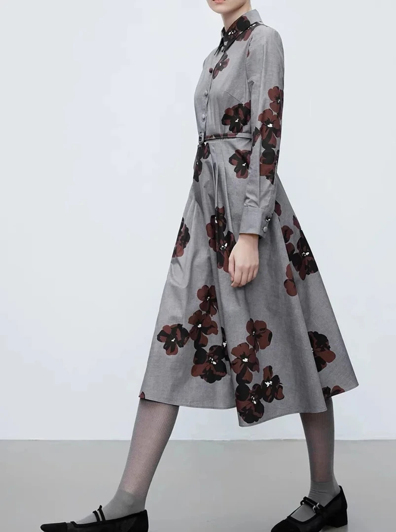 郎z家polo领连衣裙