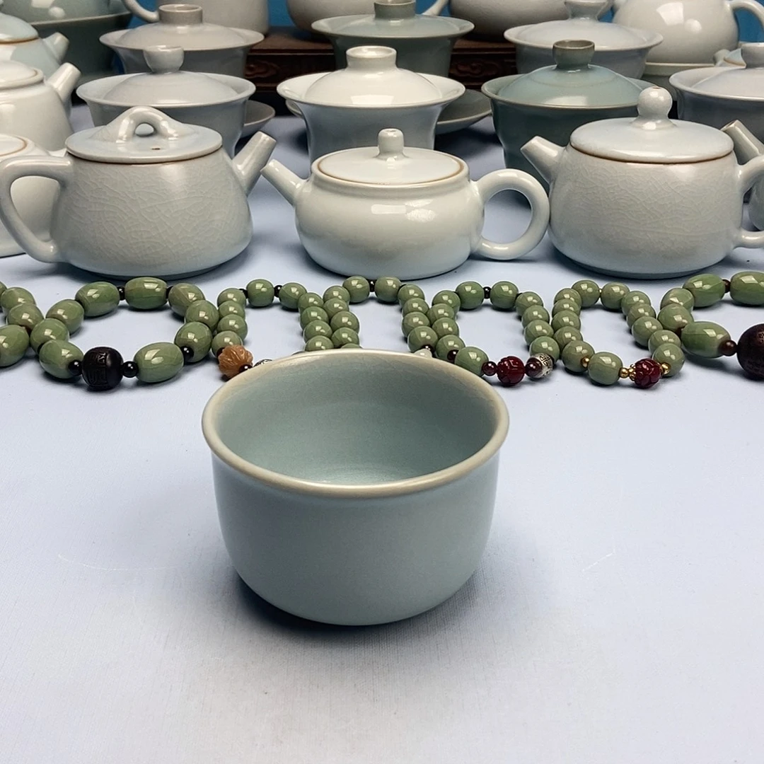 杯天青缸杯原矿原釉原产地