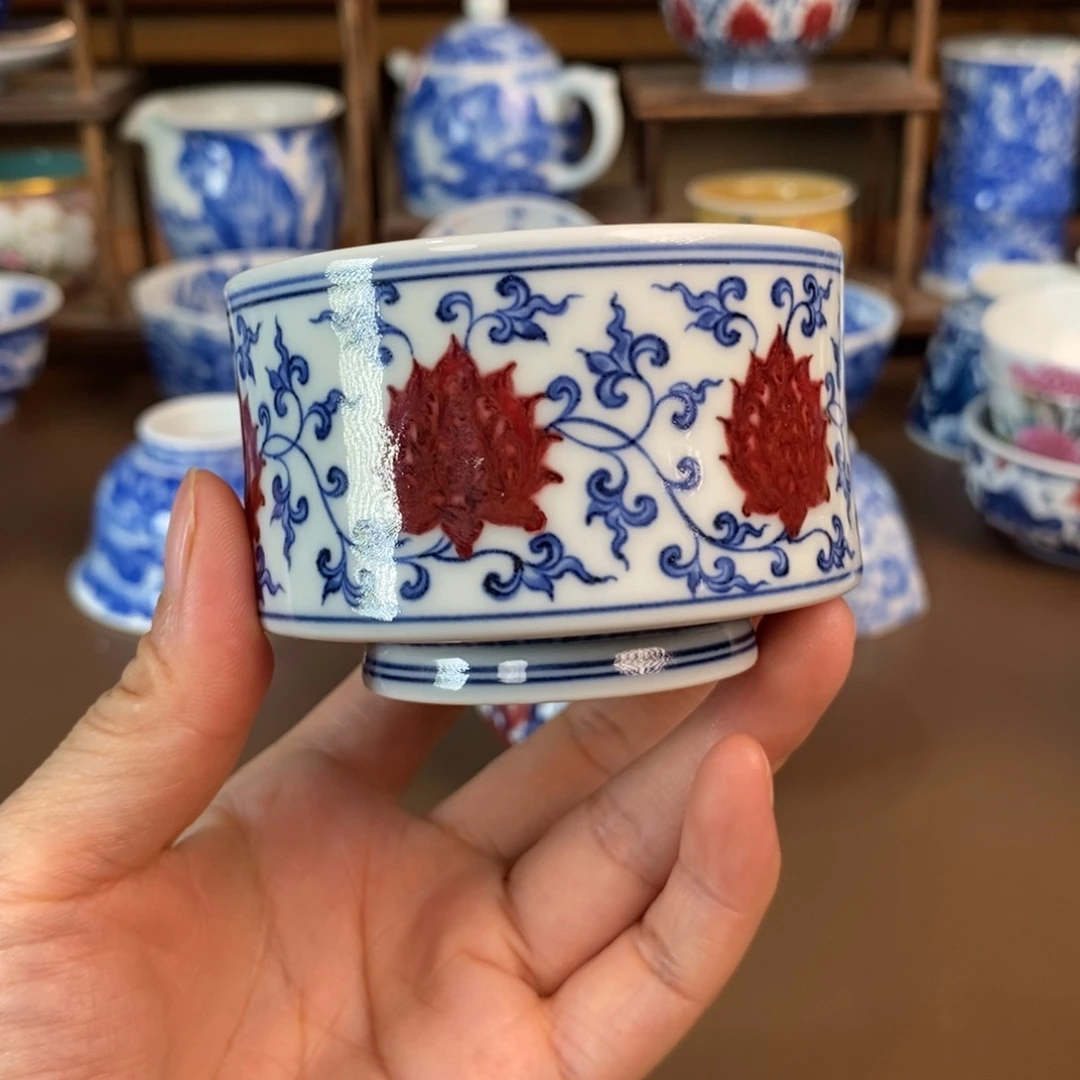 楼***兰杯景德镇陶瓷手工手绘