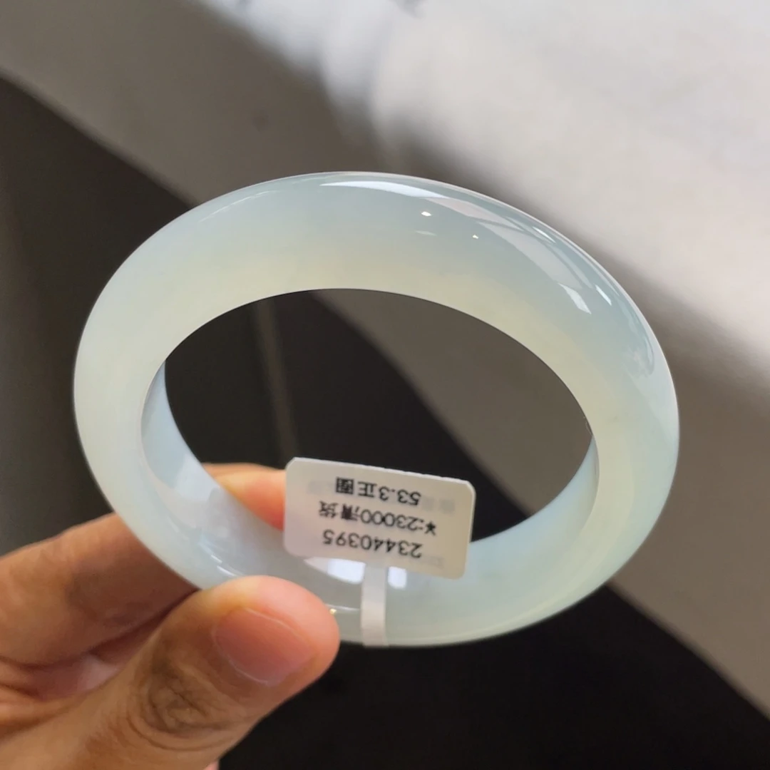 未镶嵌手镯翡翠回流/冰胶淡晴底手镯（强推）
