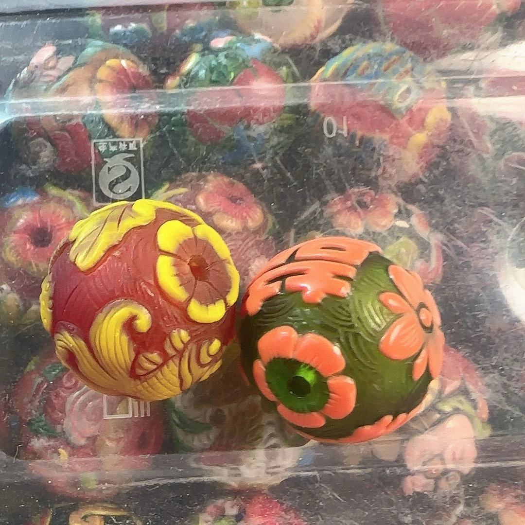 宝***贝DIY琉璃老琉璃雕刻珠的制作