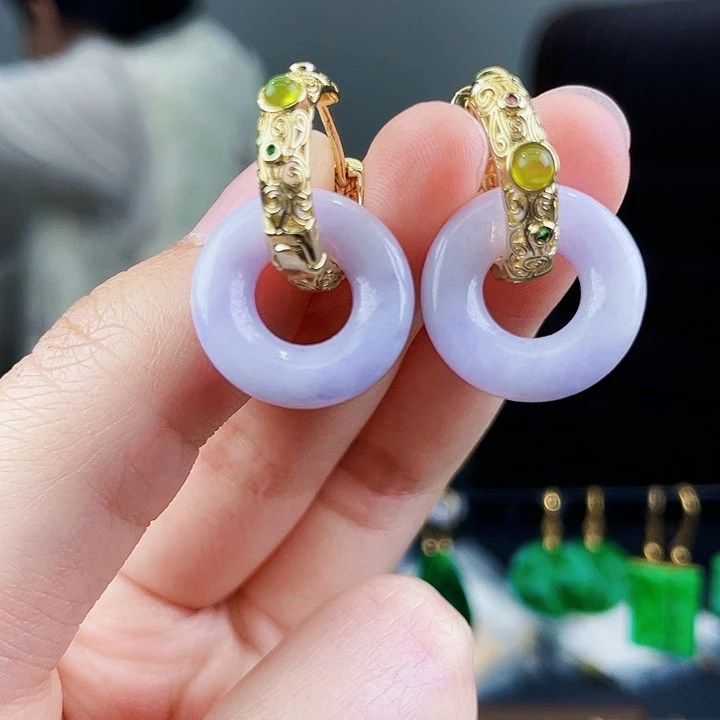 翡翠耳饰未镶嵌饰品