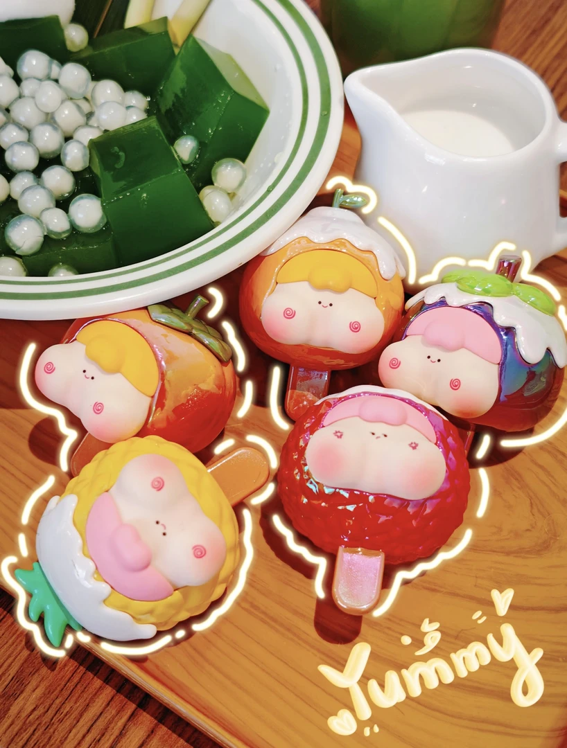 【拆盒】三只宝屁宝果冰乐迷你盲盒潮玩摆件玩具