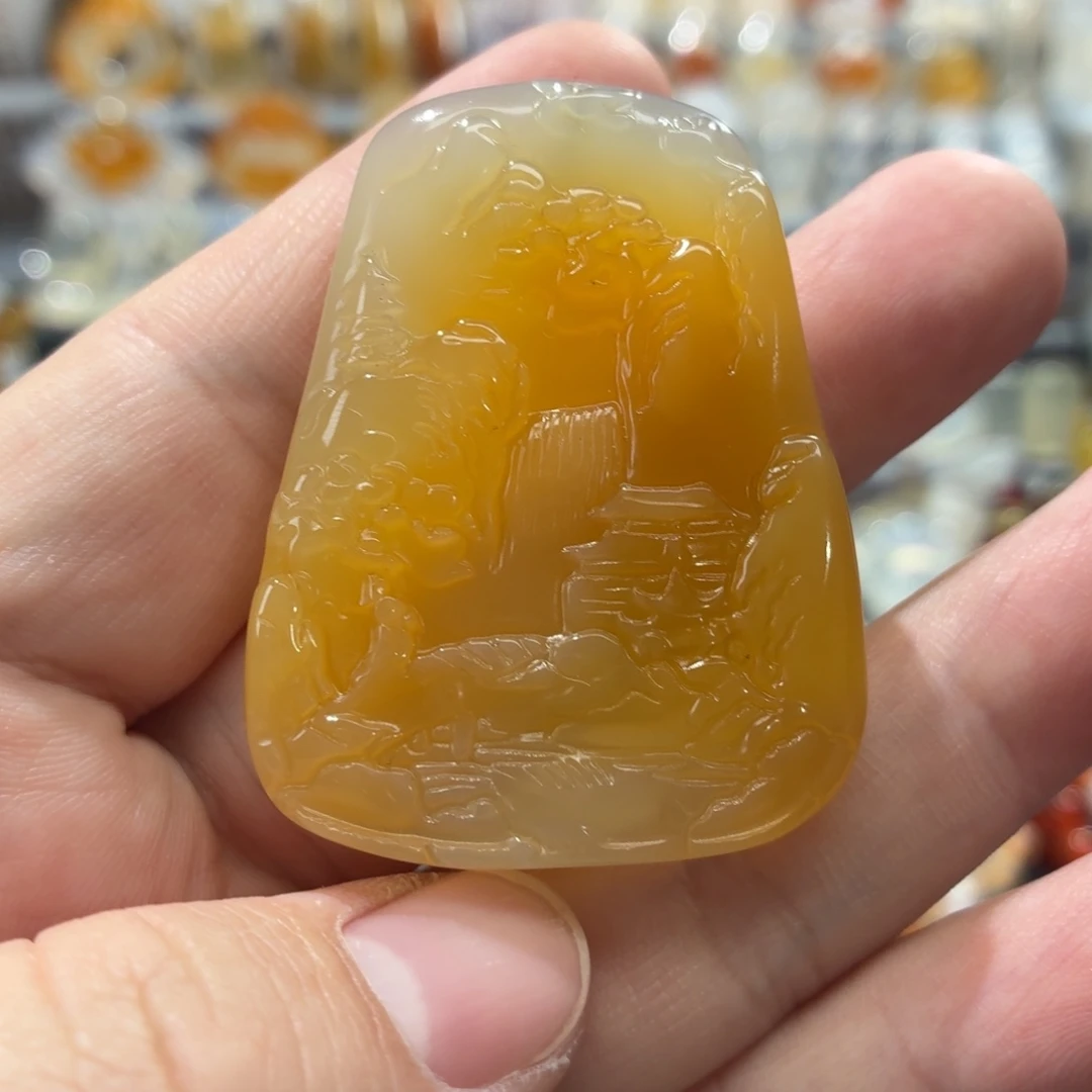 玛瑙/玉髓未镶嵌吊坠(不含链)