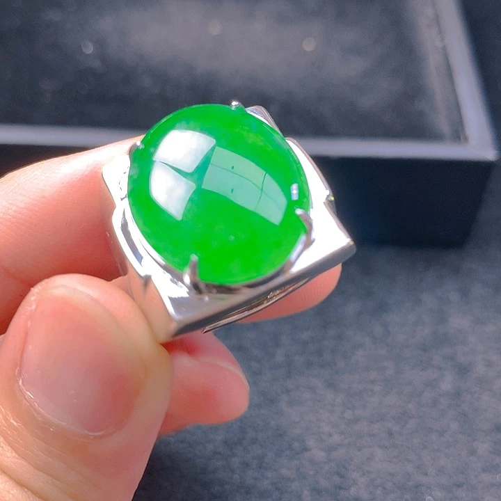 翡翠银S925镶嵌颈饰翡翠