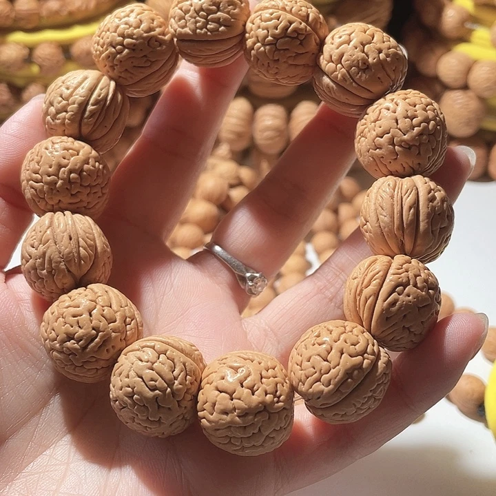 吊坠桃核桃核手串野生 21