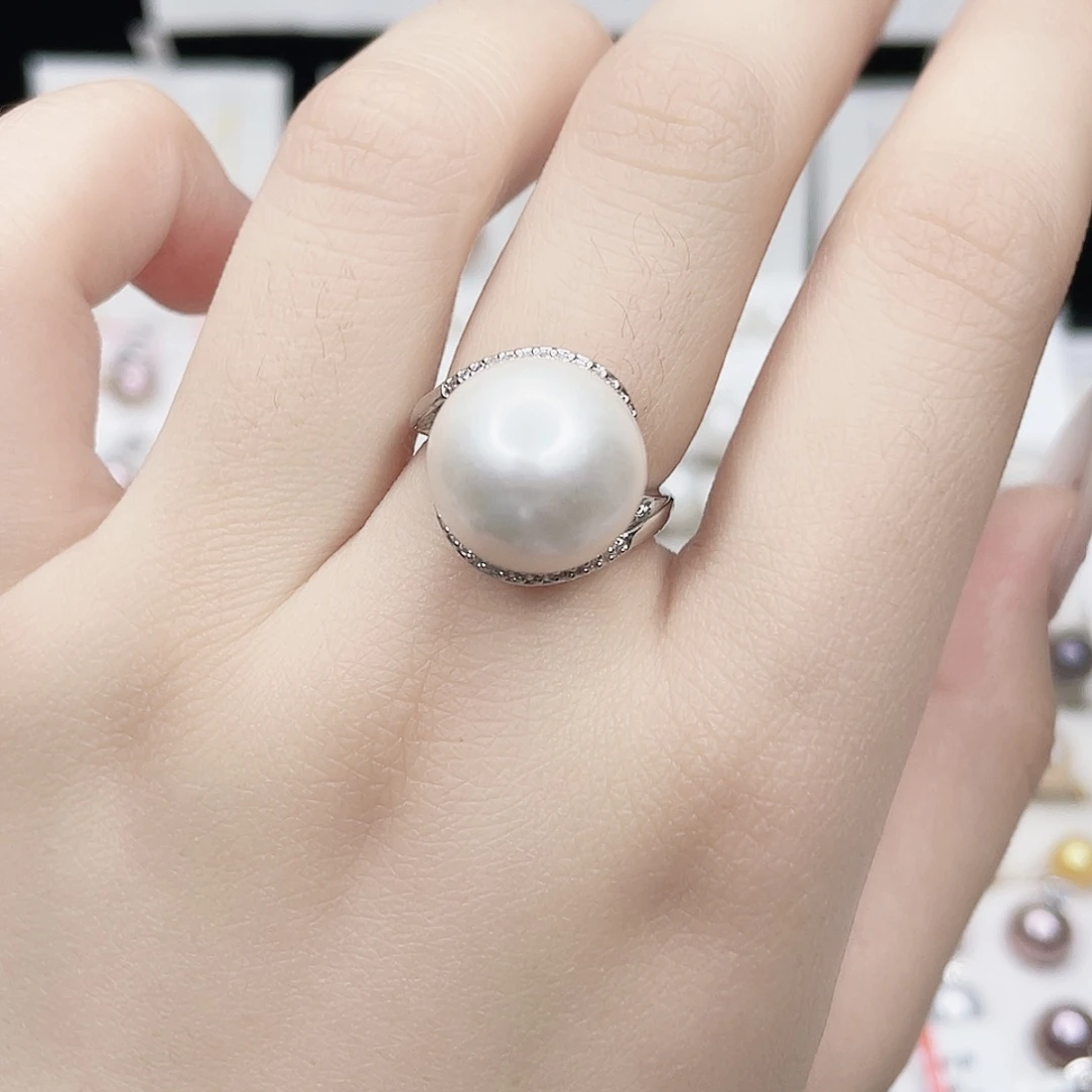 合金淡水珍珠吊坠(赠链)