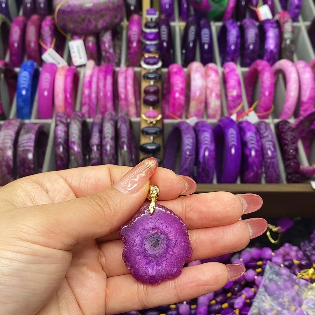 一***1珐琅非金属年轮吊坠