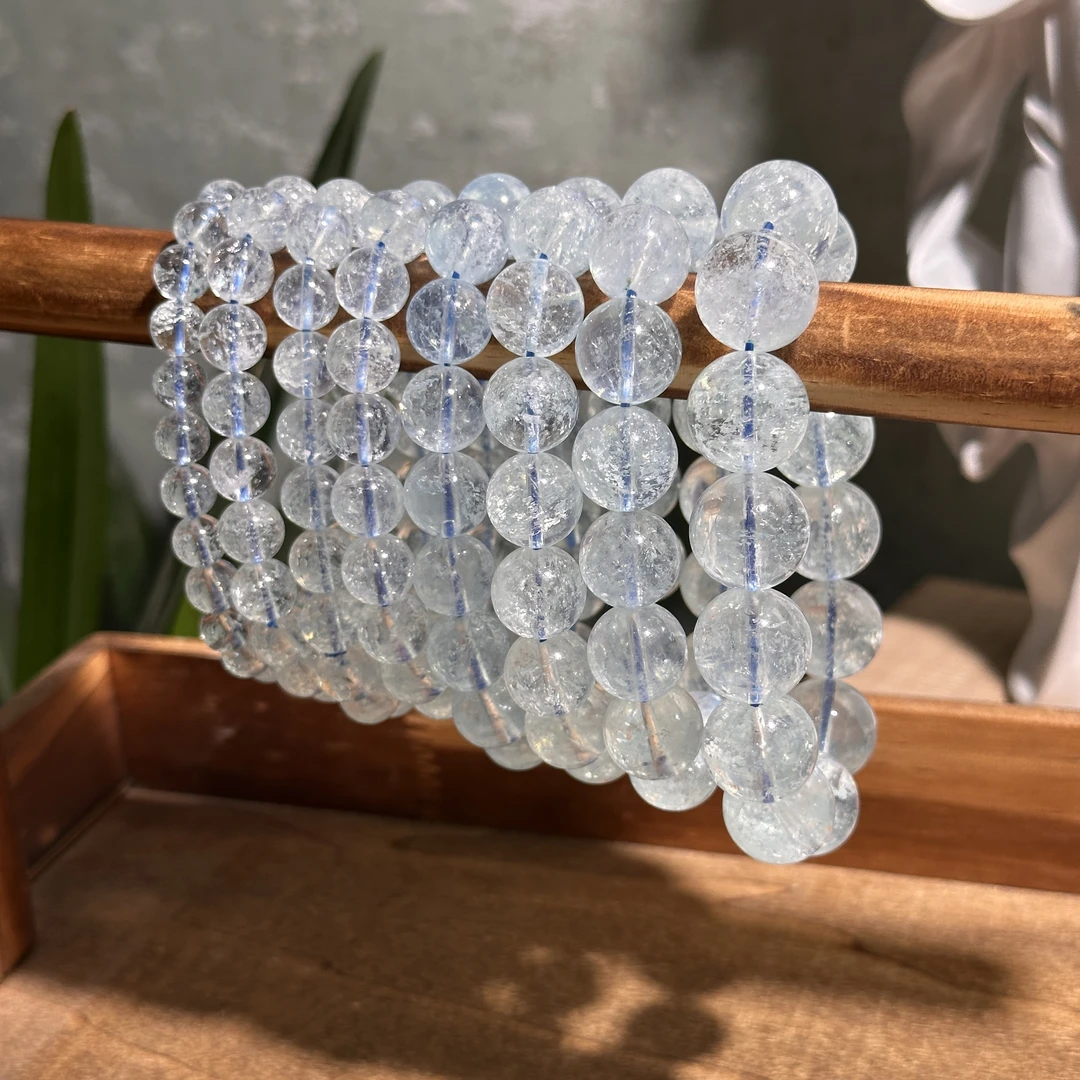 海蓝宝石（处理）海蓝宝手串 多样性发其一 H191