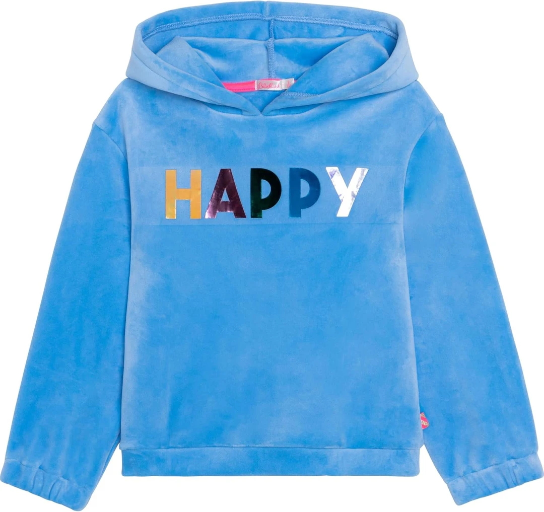 Billiebl*sh-女孩卫衣专属链接法国女孩卫衣蓝色天鹅绒