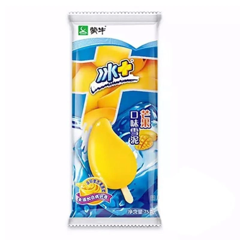 蒙牛 冰+ 芒果口味雪泥 75g／支