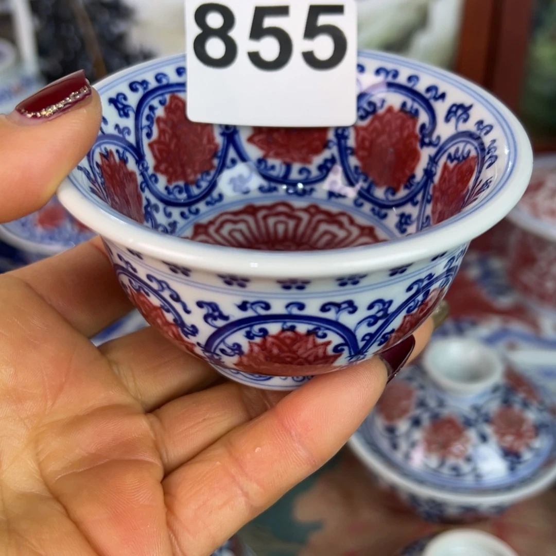 杯爱****买青花釉里红原矿