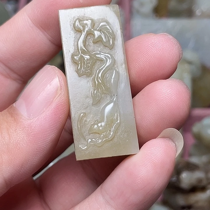 和田玉未镶嵌挂件