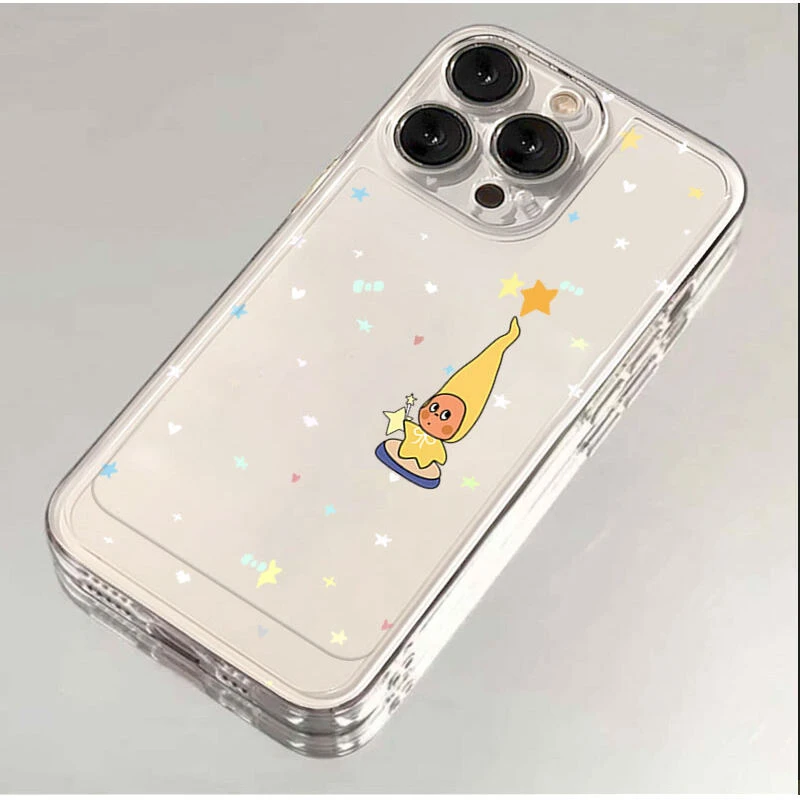 长帽子星星人适用iphone17promax16手机壳15苹果13透明12华为vivo