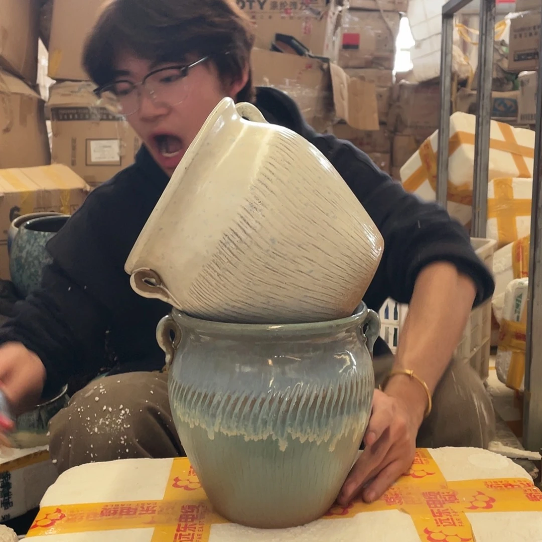 红陶宜兴紫砂花盆528