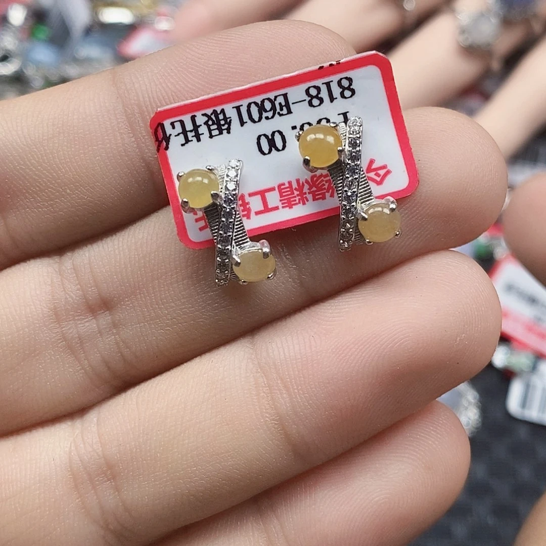 翡翠银S925镶嵌戒指