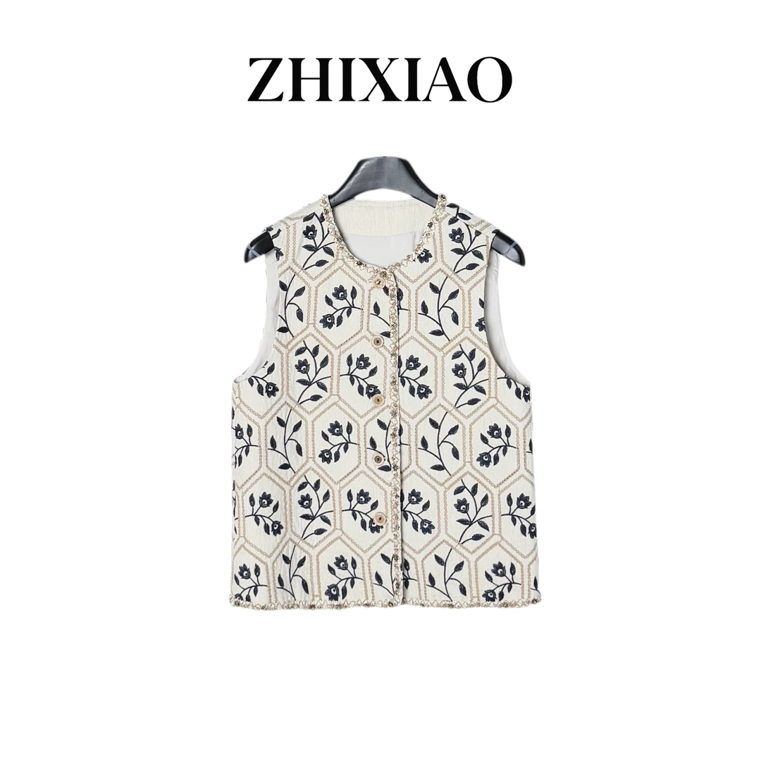 【ZHIXIAO】夏季新款：重工刺绣马甲78305