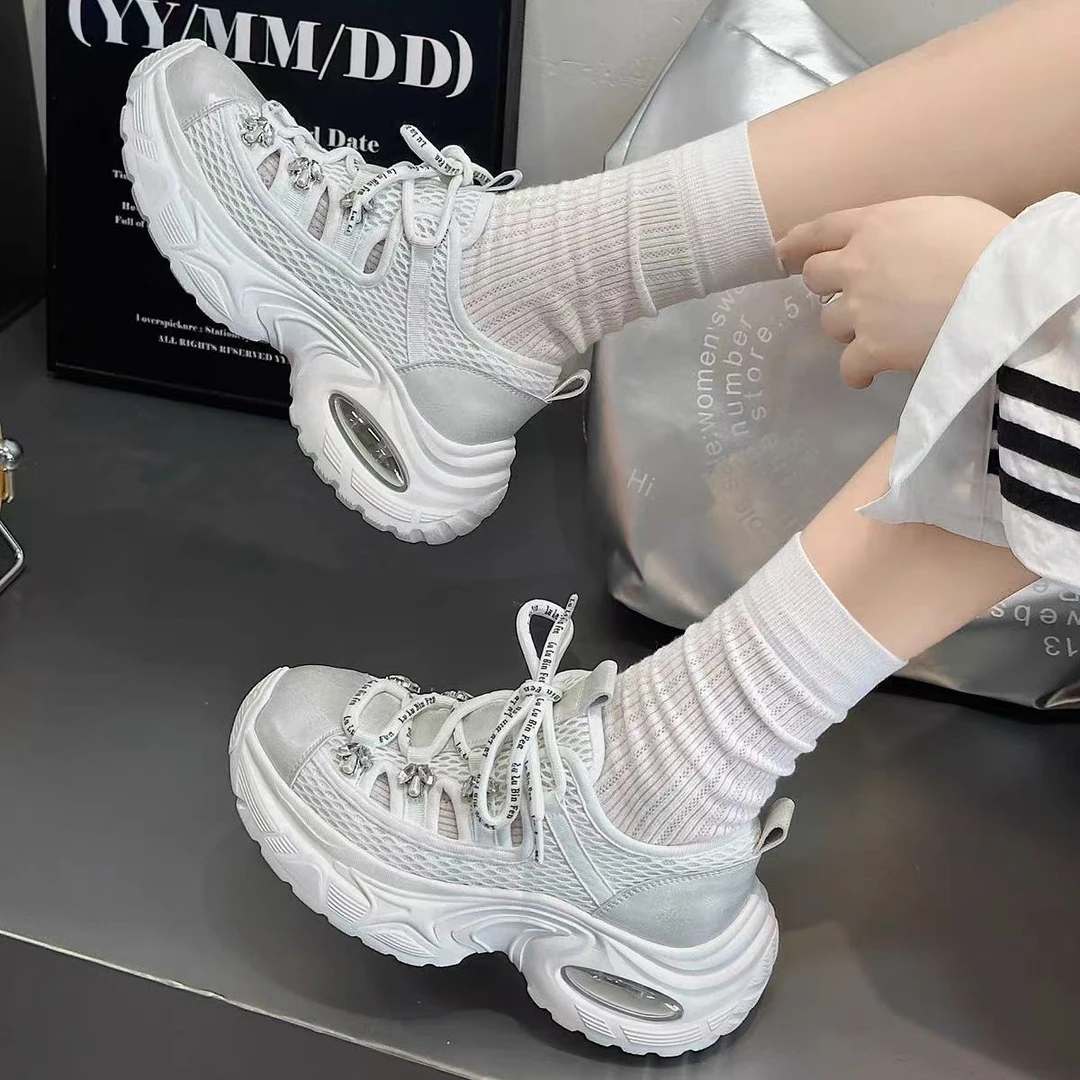 【呆哥专属】2025新款厚底女时尚百搭休闲鞋*8666