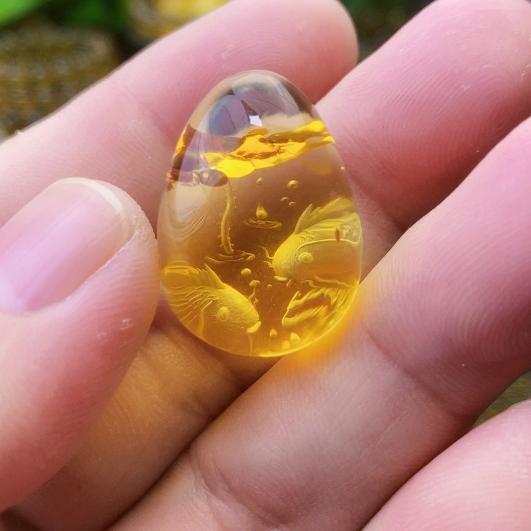 【闪购商品】琥珀（花珀）吊坠(不含链)未镶嵌