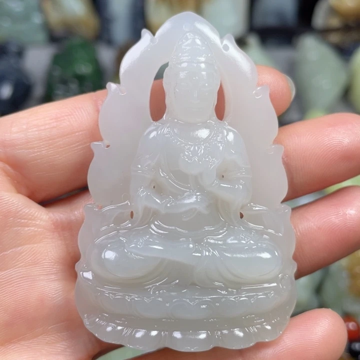 和田玉未镶嵌挂件