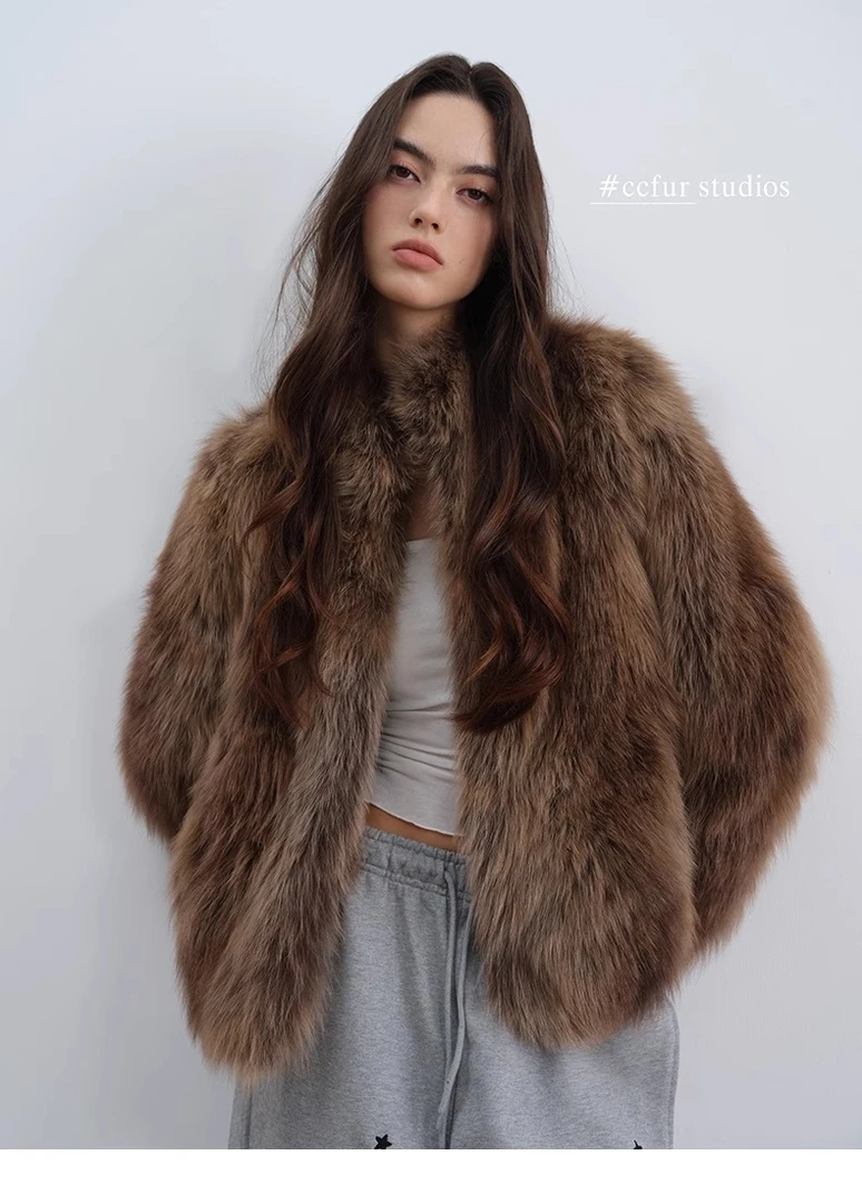 CC皮草 CCFUR CCFURS“雾染松绒”定染双色进口狐狸毛腹毛R563