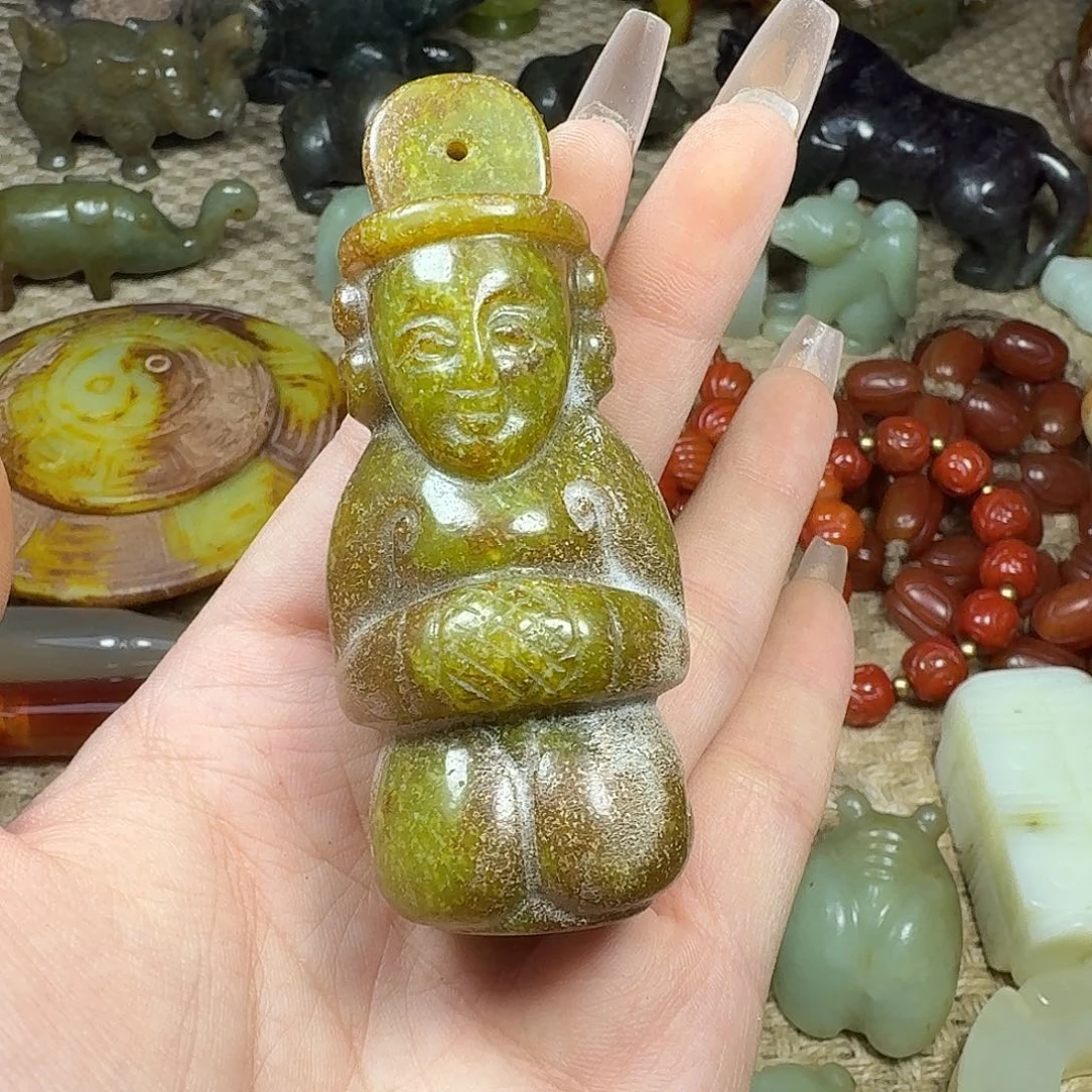 白玉菩提吊坠挂件