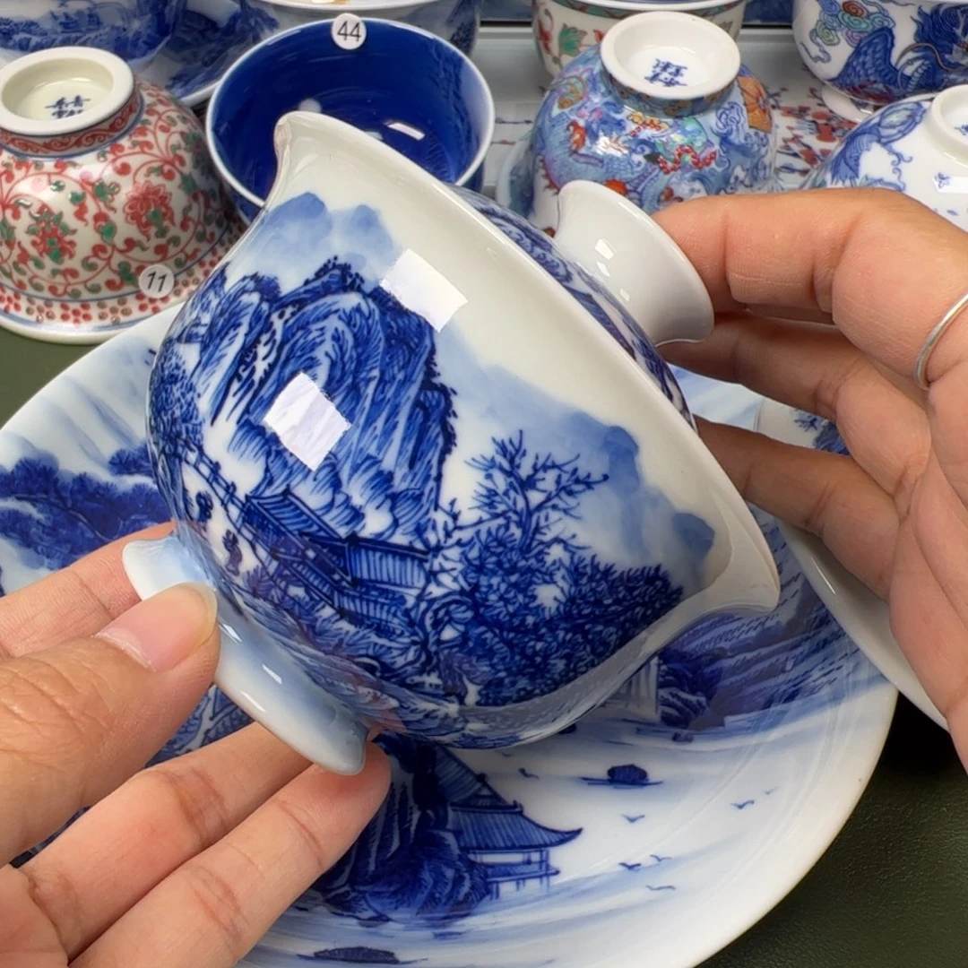 陶瓷景德镇纯手工纯手绘茶具木木21