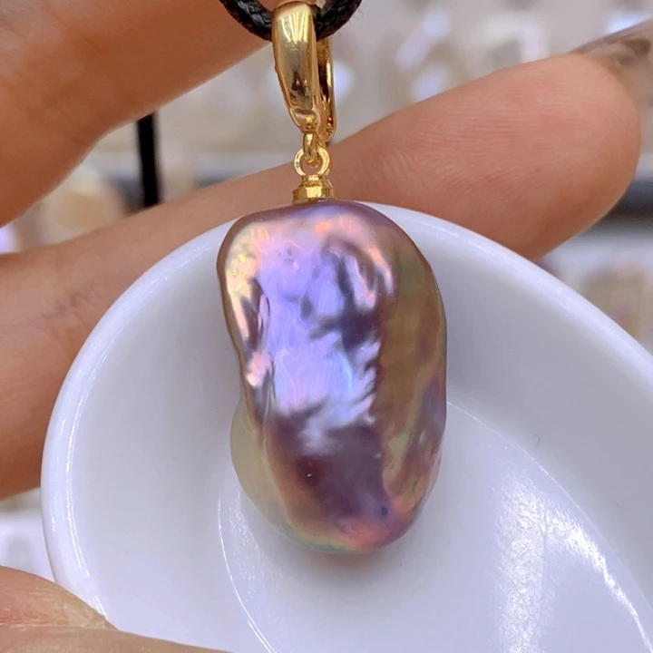 淡水珍珠未镶嵌吊坠(赠链)