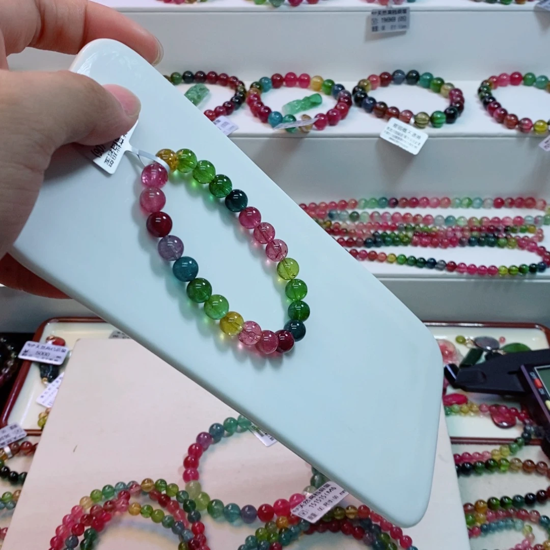 未镶嵌手链碧玺多样性发一条