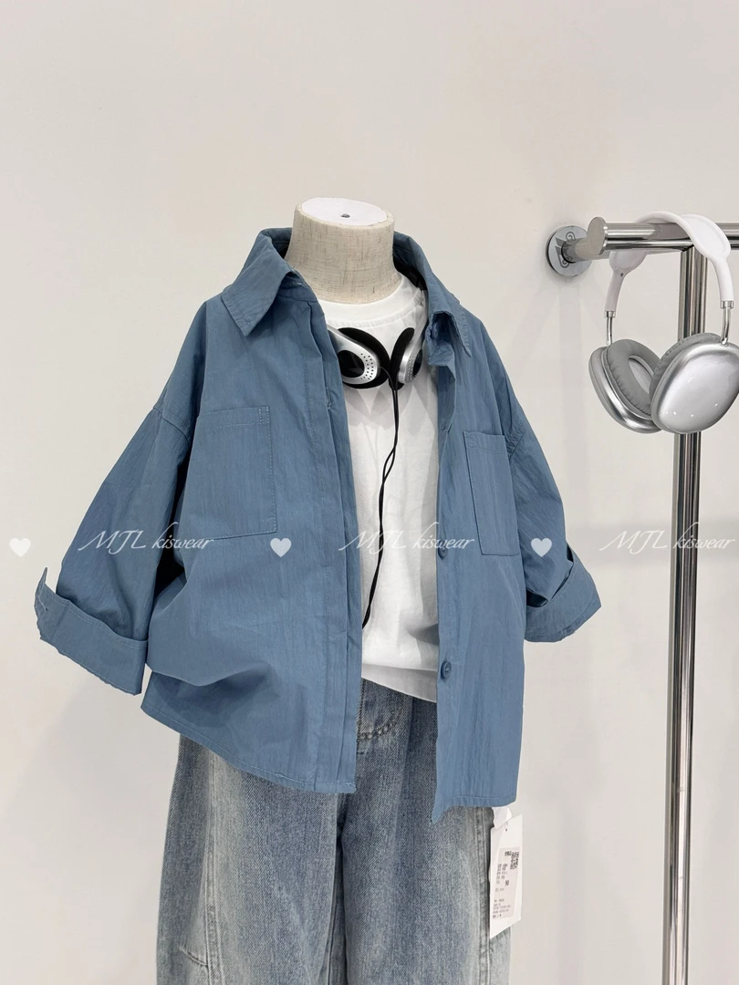 MJL丨极简主义大男孩韩版衬衫上衣丨M056