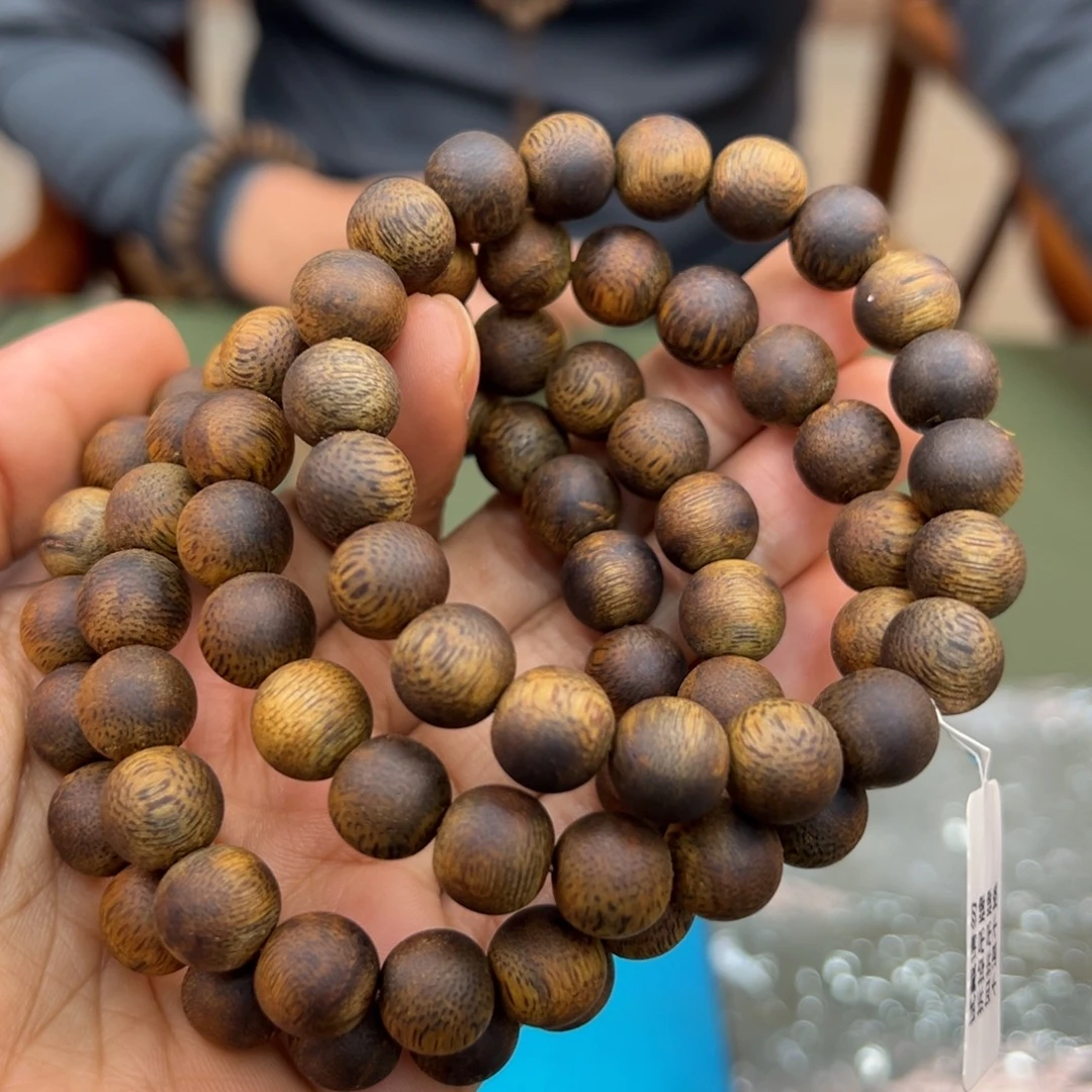 手串沉香乌身卡1.0/10g沉水浮单圈多样性发一