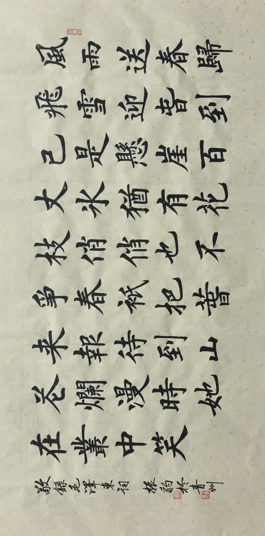 卜算子 咏梅   个人书法作品