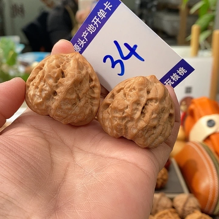 把件文玩核桃38.5三角蛙34号