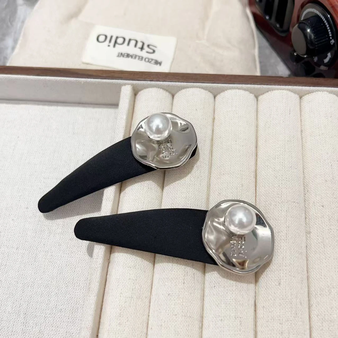 清冷气质珠珠BB侧边发夹J2217