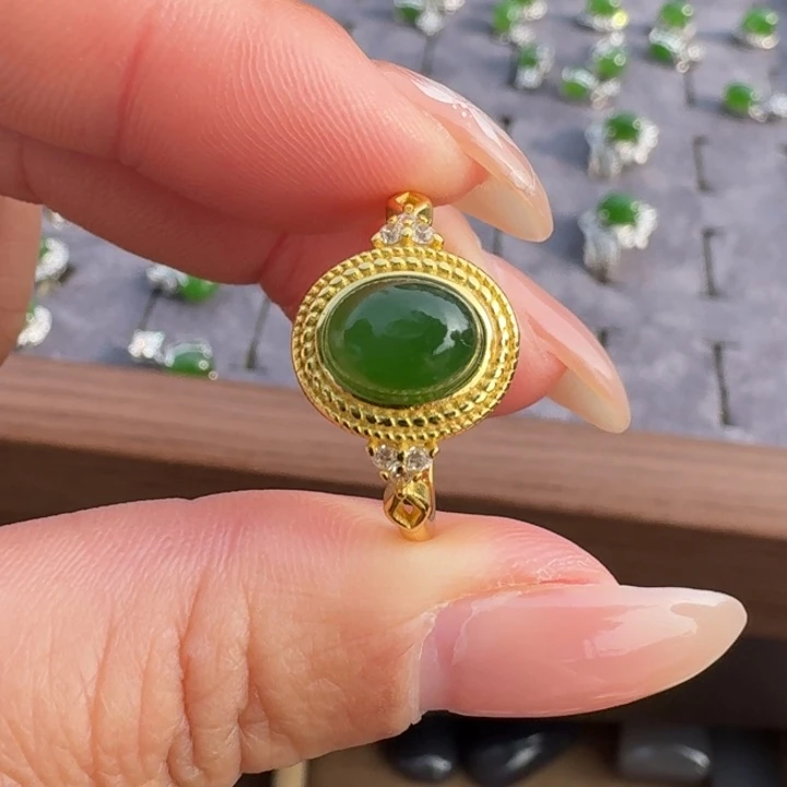 和田玉银S925镶嵌颈饰