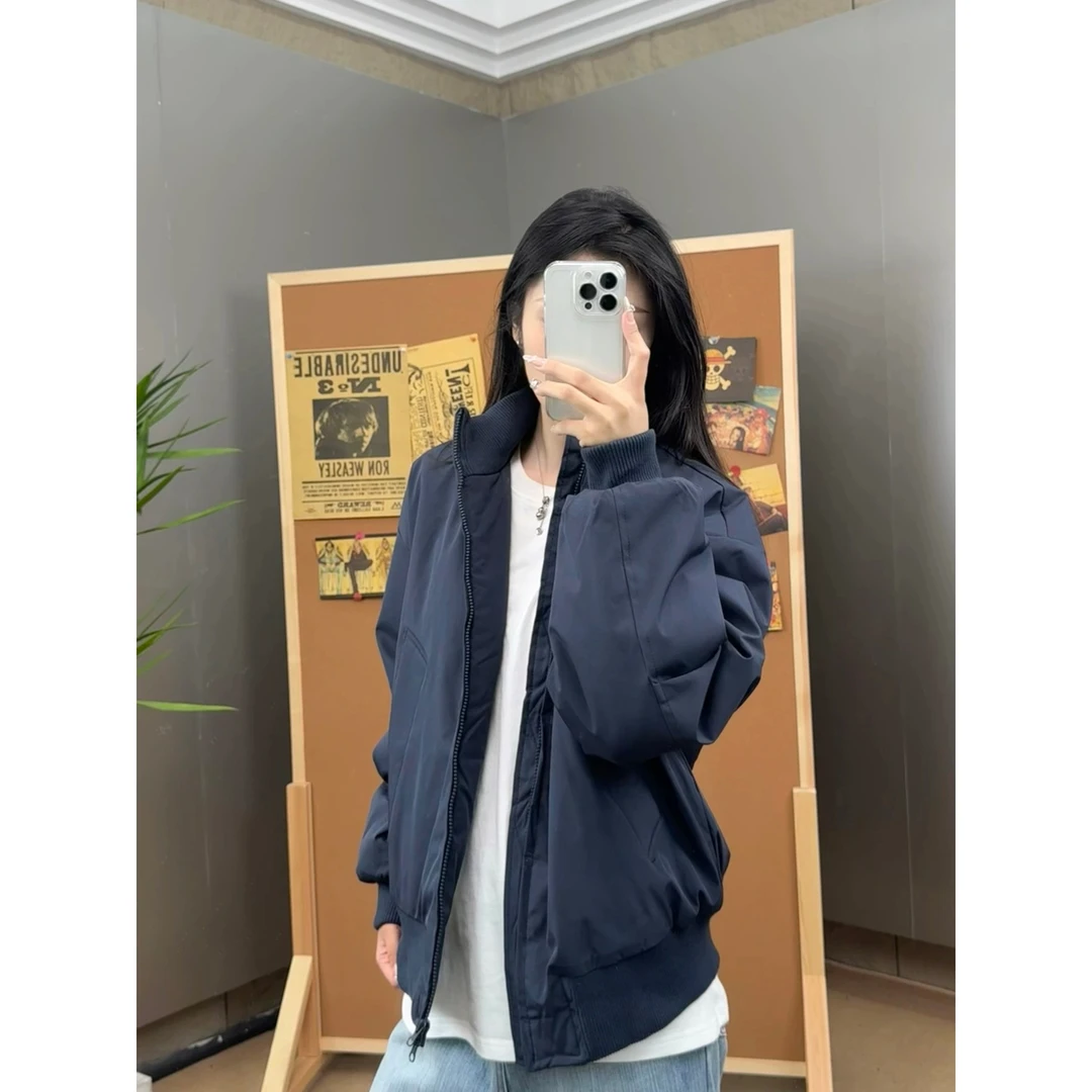 美式立领棉服夹克男款秋冬季cleanfit加厚外套潮牌宽松高级感棉袄