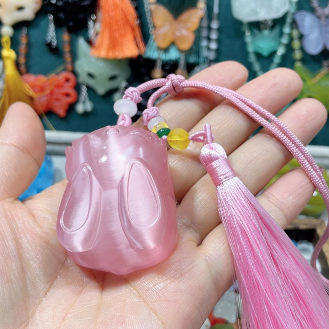 【闪购商品】未镶嵌岫玉颈饰时****粉25手把