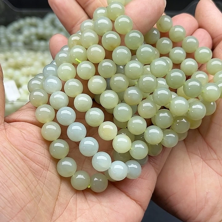 和田玉未镶嵌颈饰新疆和田玉且末料手串卡10