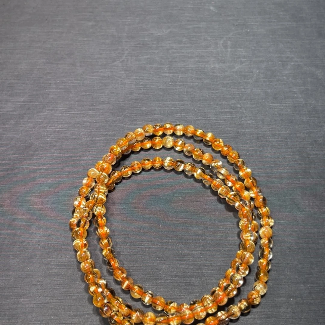 眼***要水晶手串未镶嵌金钛晶