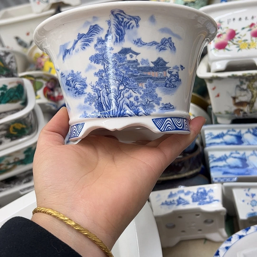 紫砂花盆186号瑕疵15/8cm