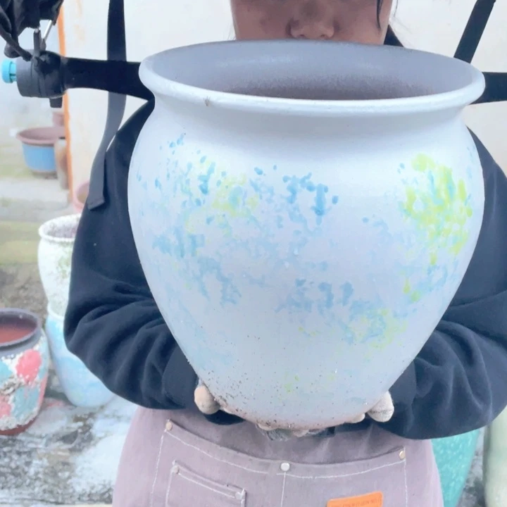 紫砂花盆口24高27正品正品