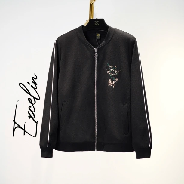 【兰花草加厚拉链开衫】秋季款洋气穿搭女出行外套高档减龄显瘦上衣