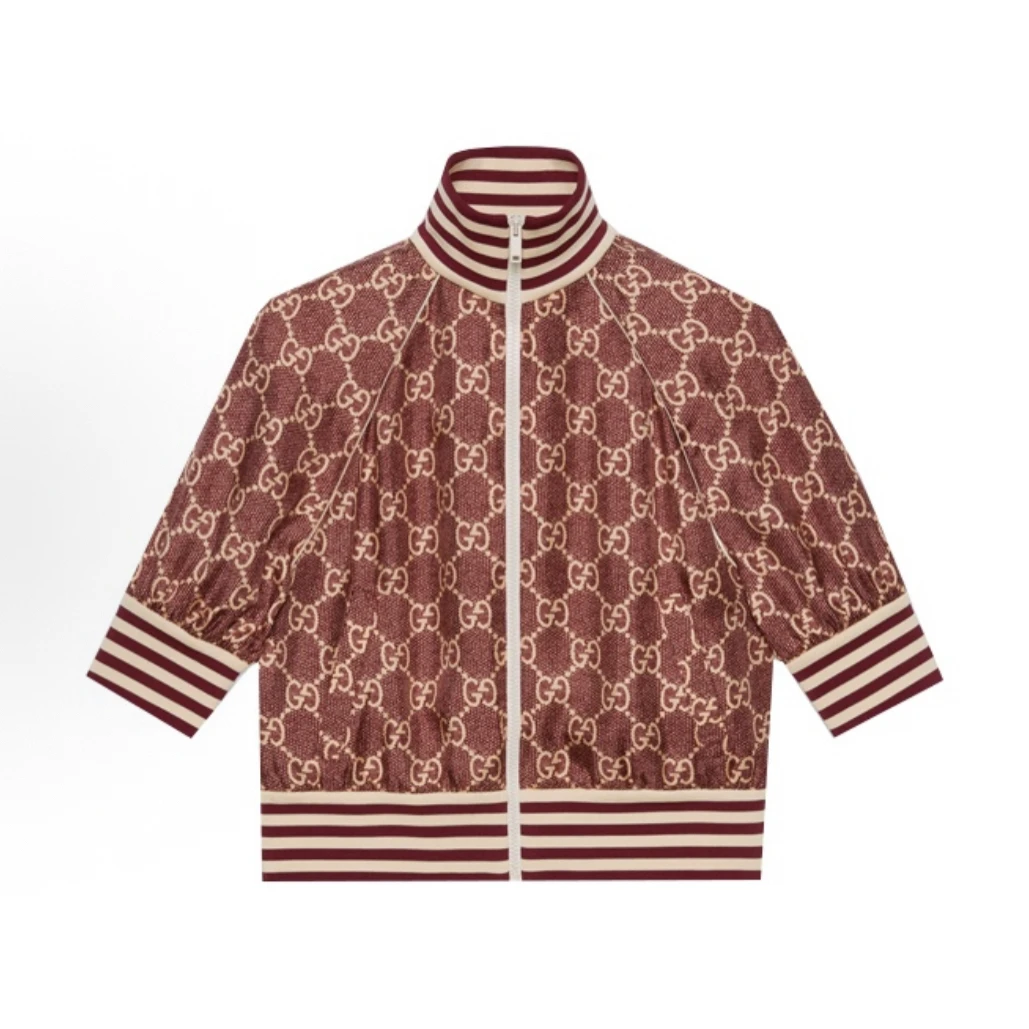 99新 GUCCI/古驰 短款满印logo外套/XS码/A03828