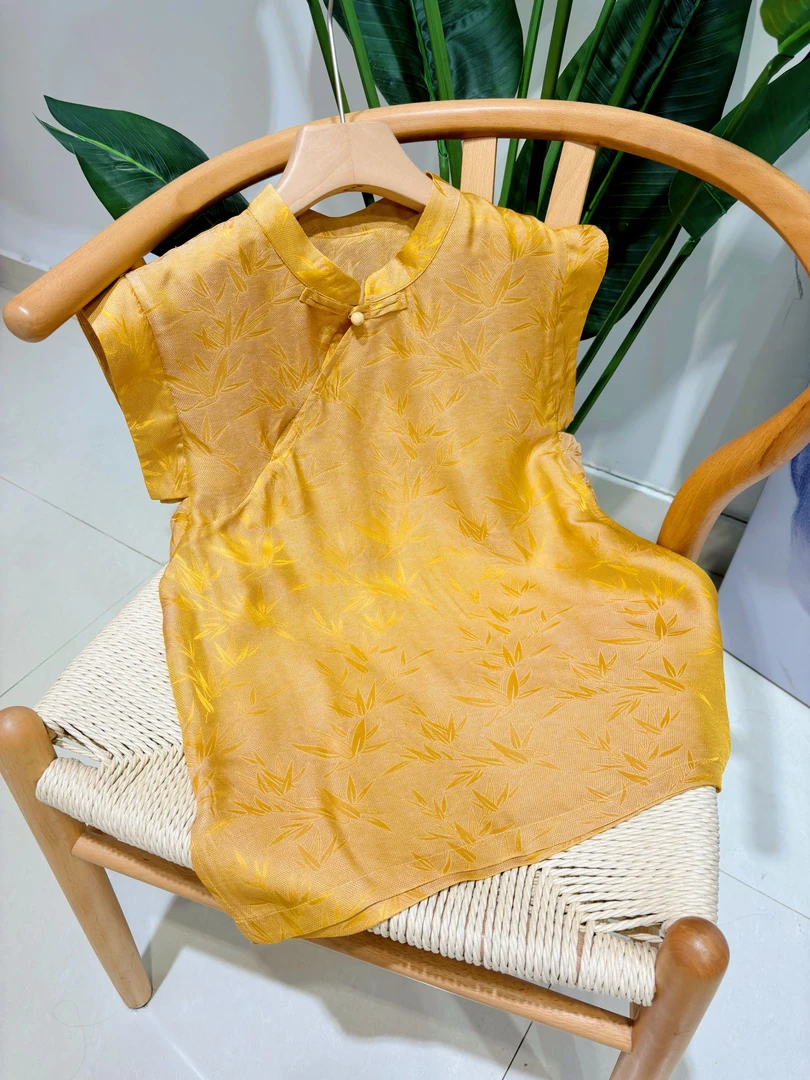 DY2745樱美嘉100桑蚕丝小飞袖百搭新中式显瘦气质女装上衣