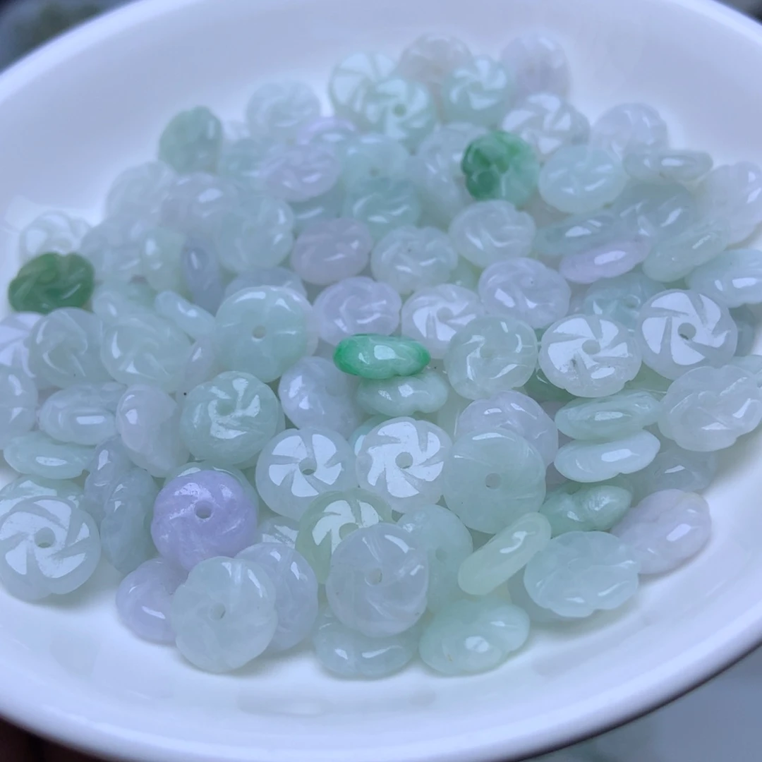 未镶嵌手链翡翠卡9冰花花35个