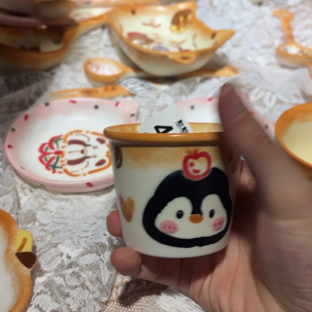阿***瑾摆件陶可爱的鸭鸭鸭鸭