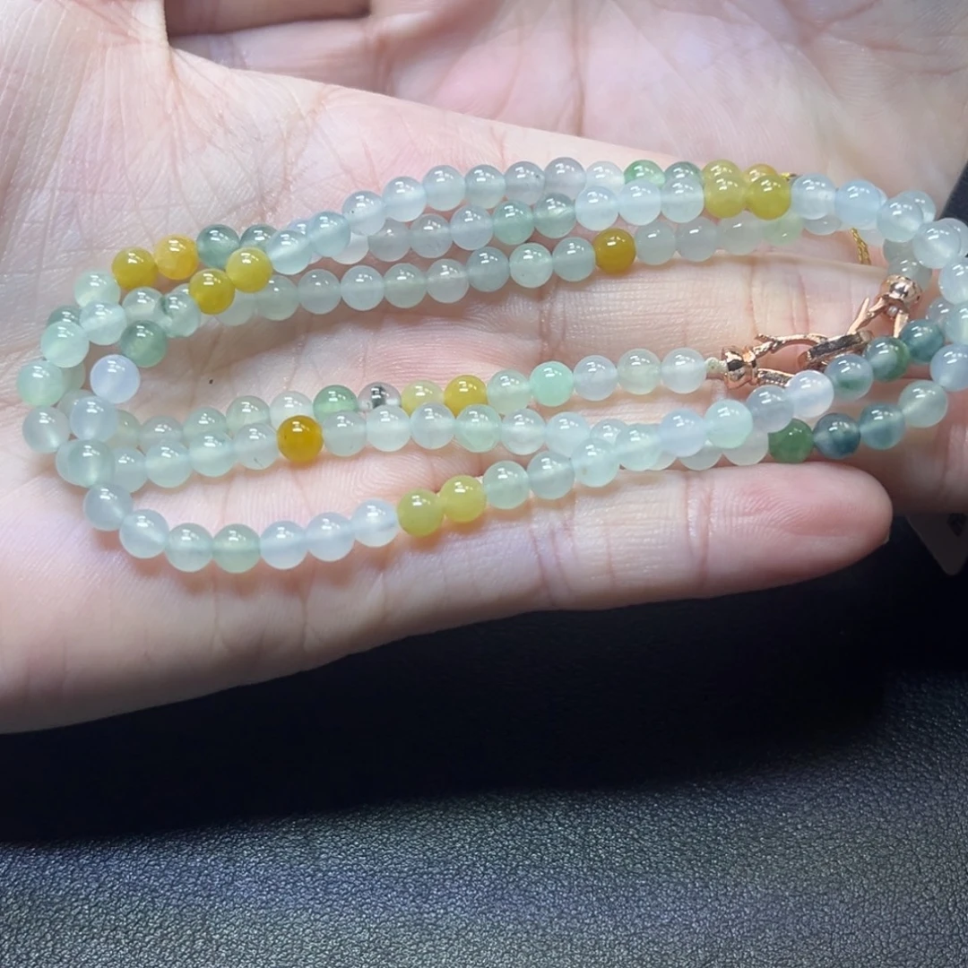 翡翠未镶嵌颈饰缅甸翡翠卡4.4