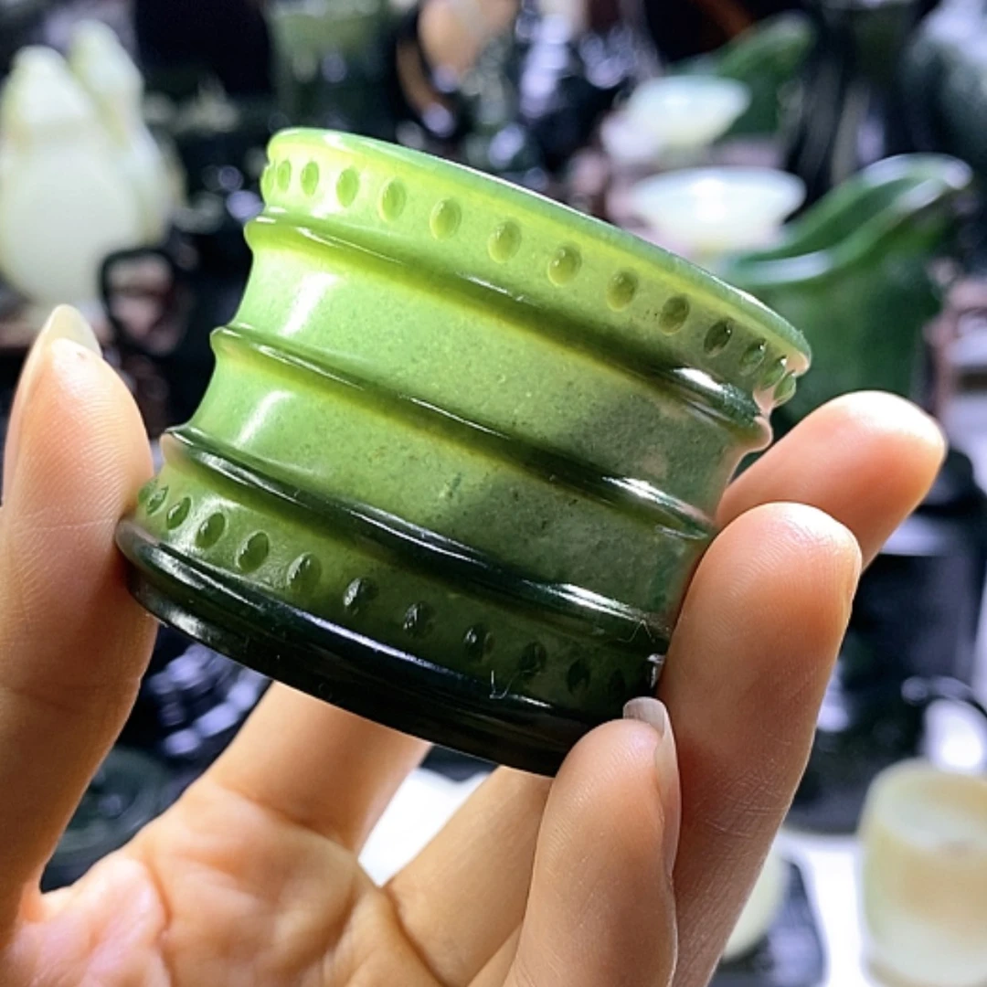 【闪购商品】和田玉未镶嵌摆件竹节杯