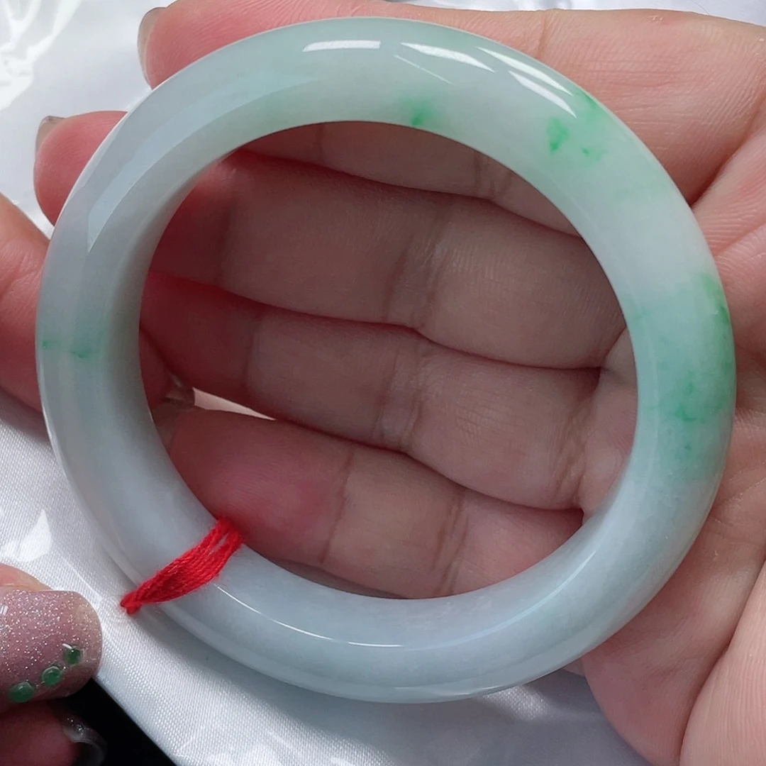 未镶嵌手镯（圆镯）翡翠缅甸翡翠手镯54圈