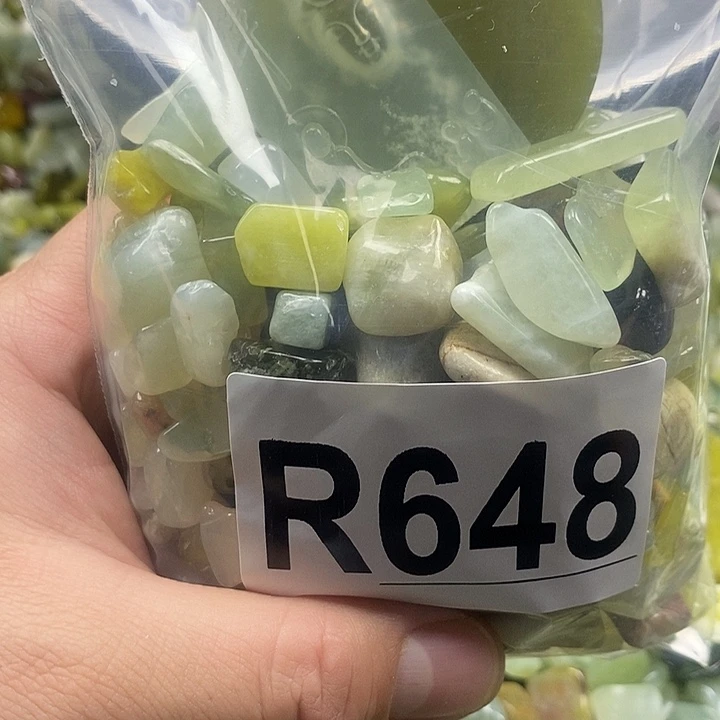 岫玉未镶嵌鱼缸石